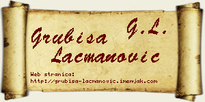 Grubiša Lacmanović vizit kartica